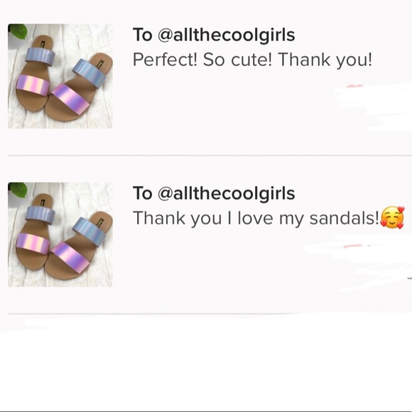 Iridescent lav /silver mermaid slide - Picture 5 of 7